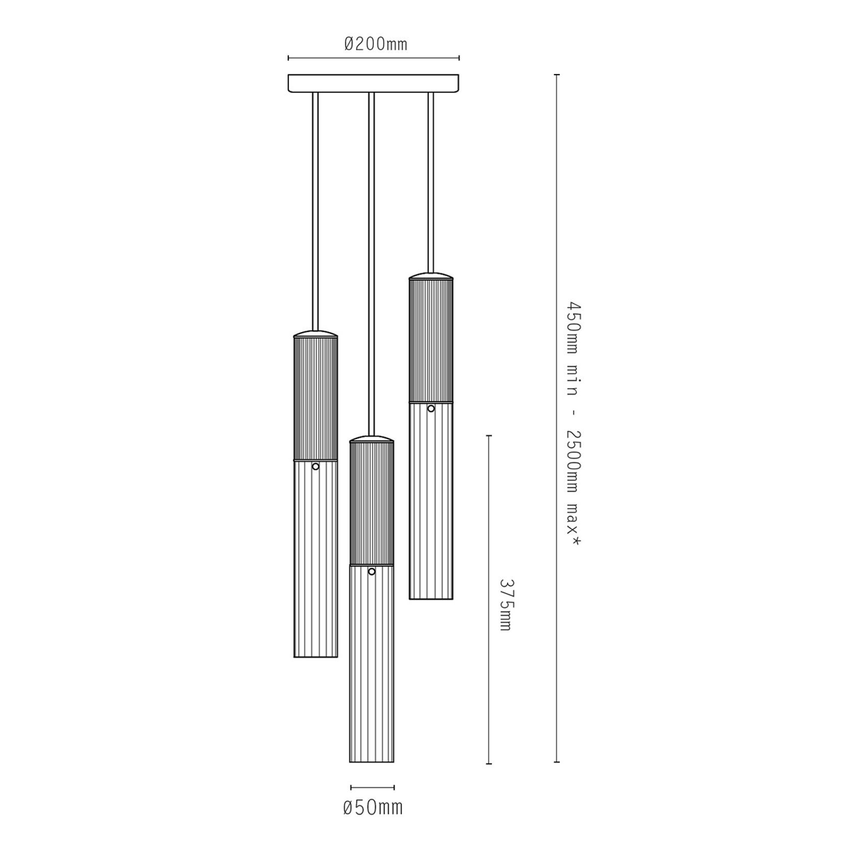 Flume 3lt Pendant Light gallery detail image
