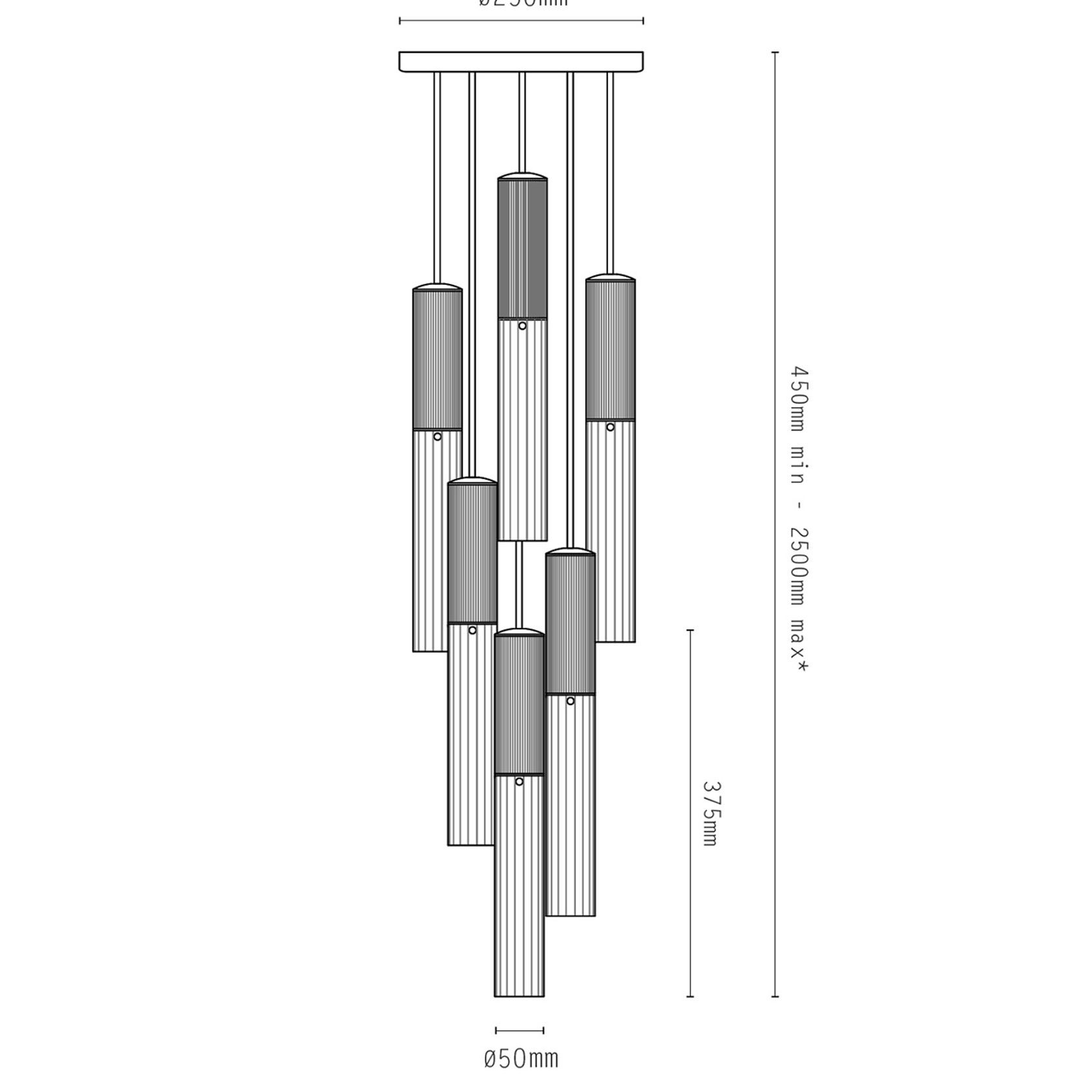 Flume 6lt Pendant Light gallery detail image