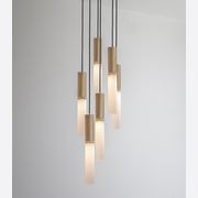 Flume Alabaster 6lt Pendant Light gallery detail image