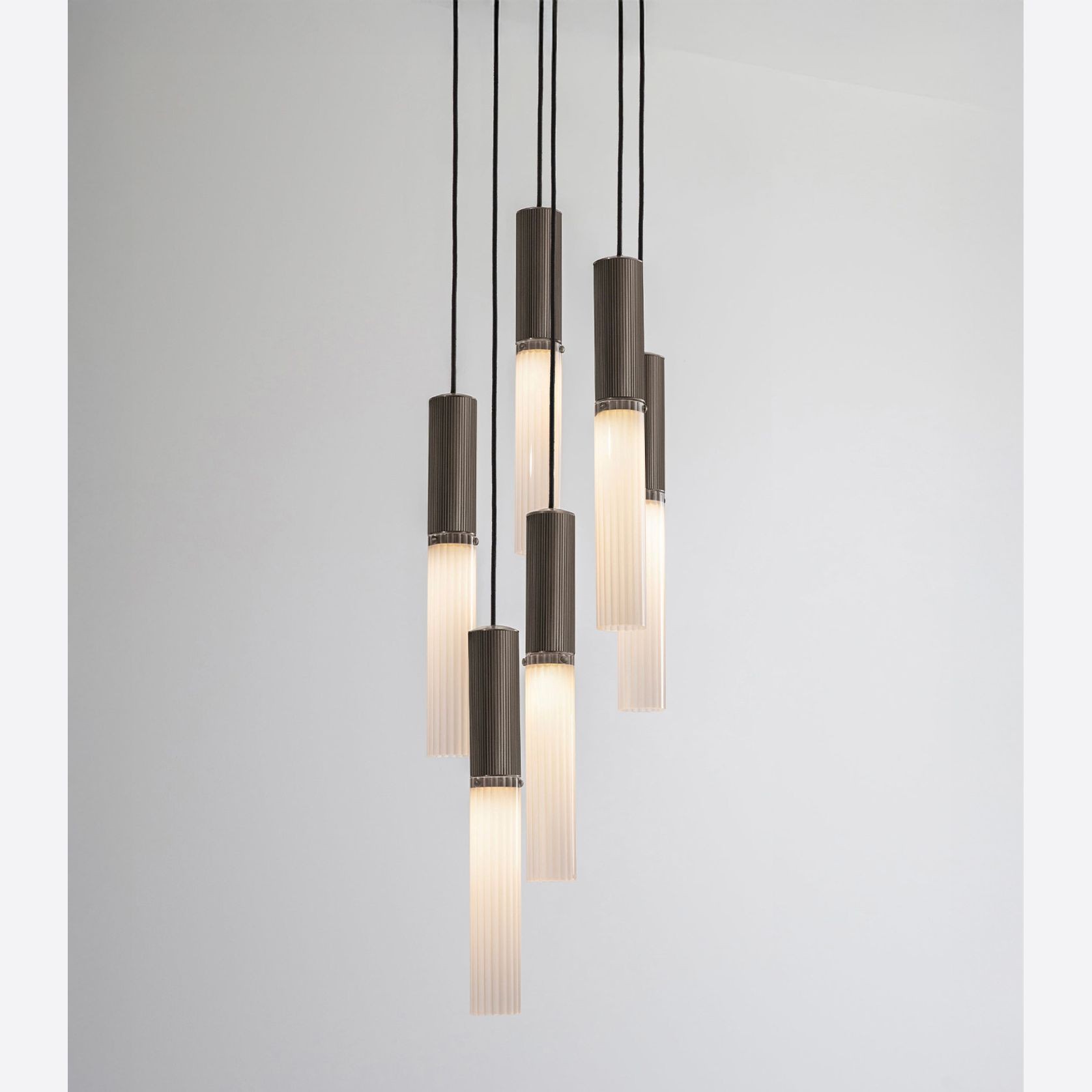 Flume Alabaster 6lt Pendant Light gallery detail image