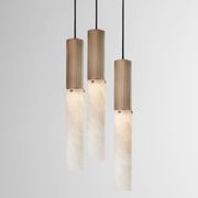 Flume Alabaster 3lt Pendant Light gallery detail image