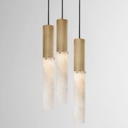 Flume Alabaster 3lt Pendant Light gallery detail image