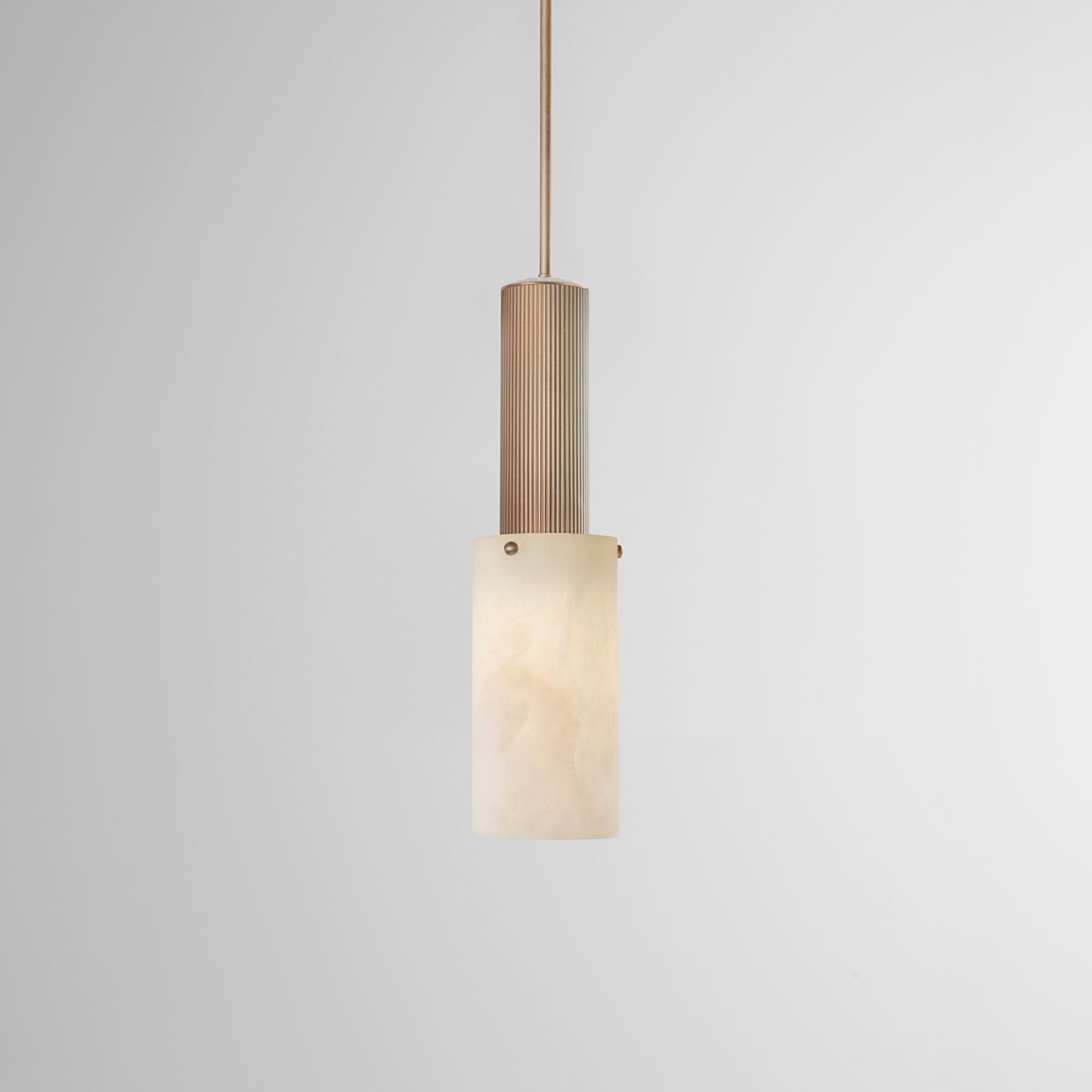Flume Large Alabaster Pendant Light gallery detail image
