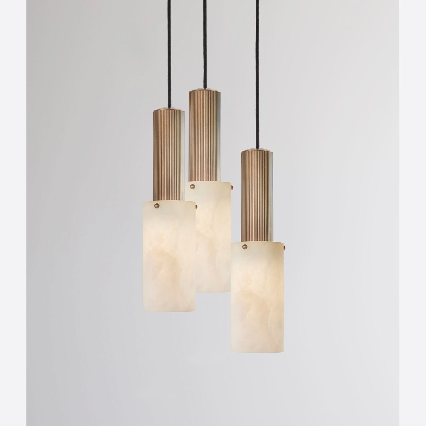 Flume Large Alabaster 3lt Pendant Light gallery detail image