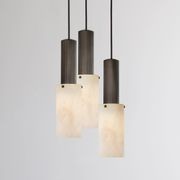 Flume Large Alabaster 3lt Pendant Light gallery detail image