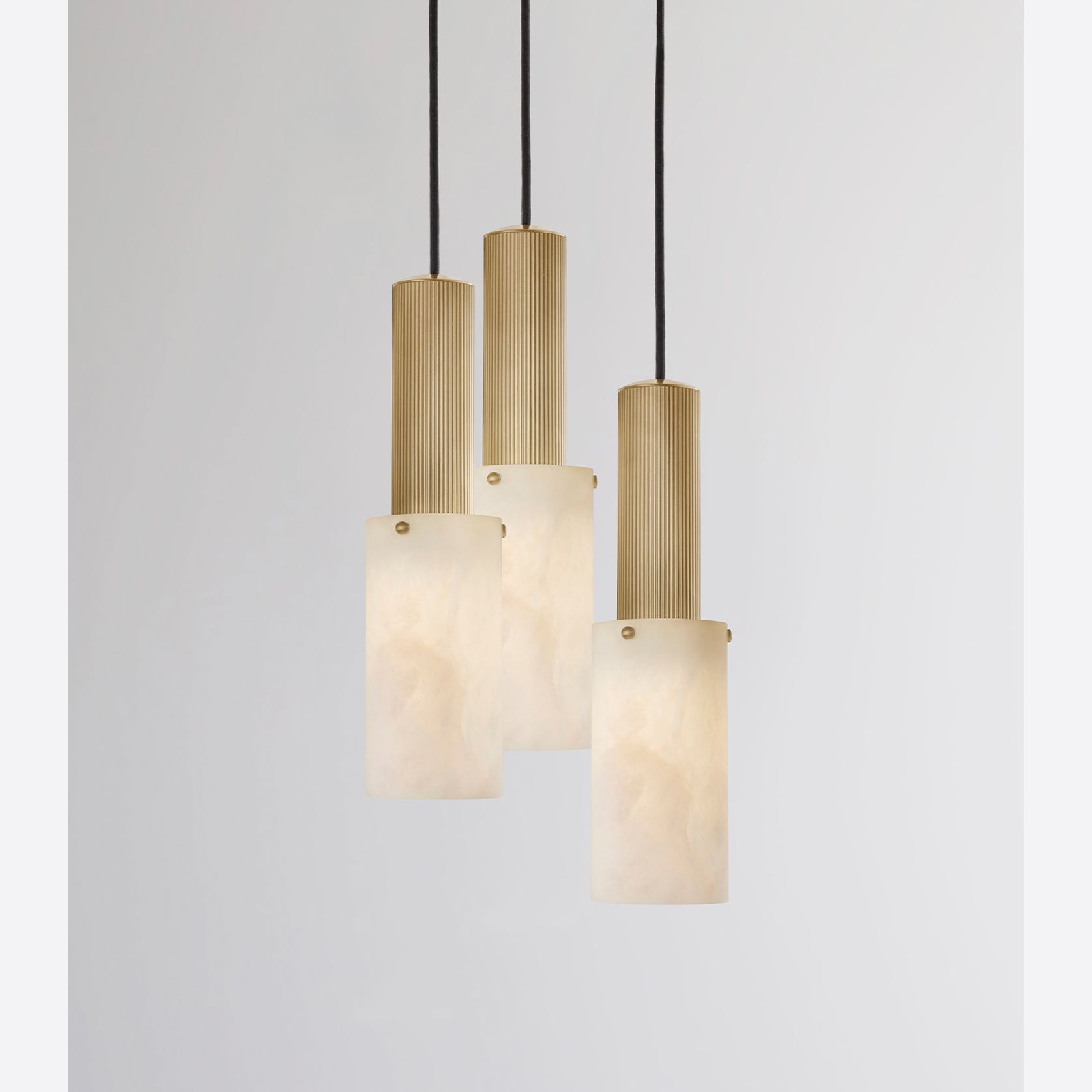 Flume Large Alabaster 3lt Pendant Light gallery detail image