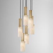 Flume Large Alabaster 6lt Pendant Light gallery detail image