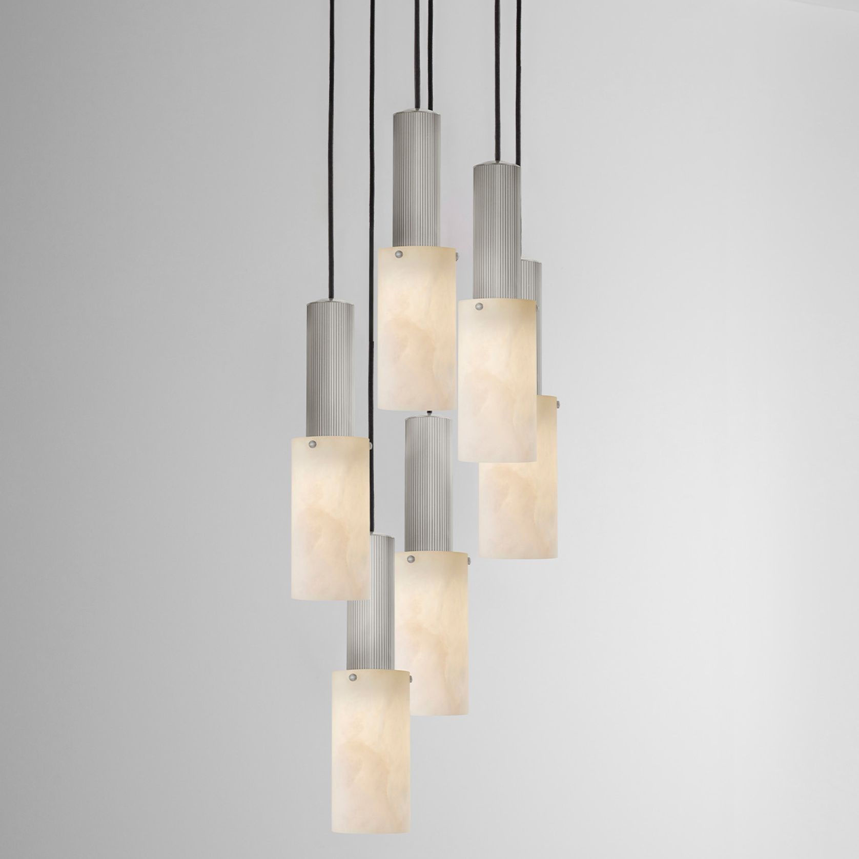 Flume Large Alabaster 6lt Pendant Light gallery detail image