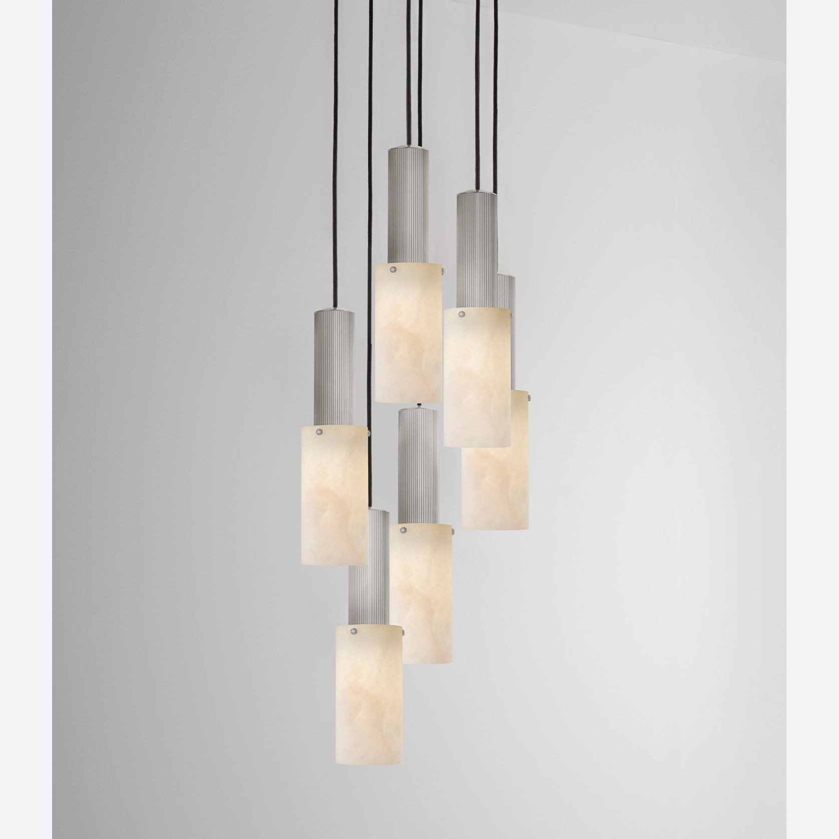 Flume Large Alabaster 6lt Pendant Light gallery detail image