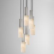 Flume Large Alabaster 6lt Pendant Light gallery detail image