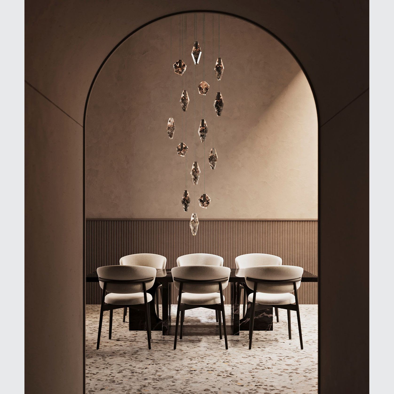 Fragments Long Pendant Light gallery detail image