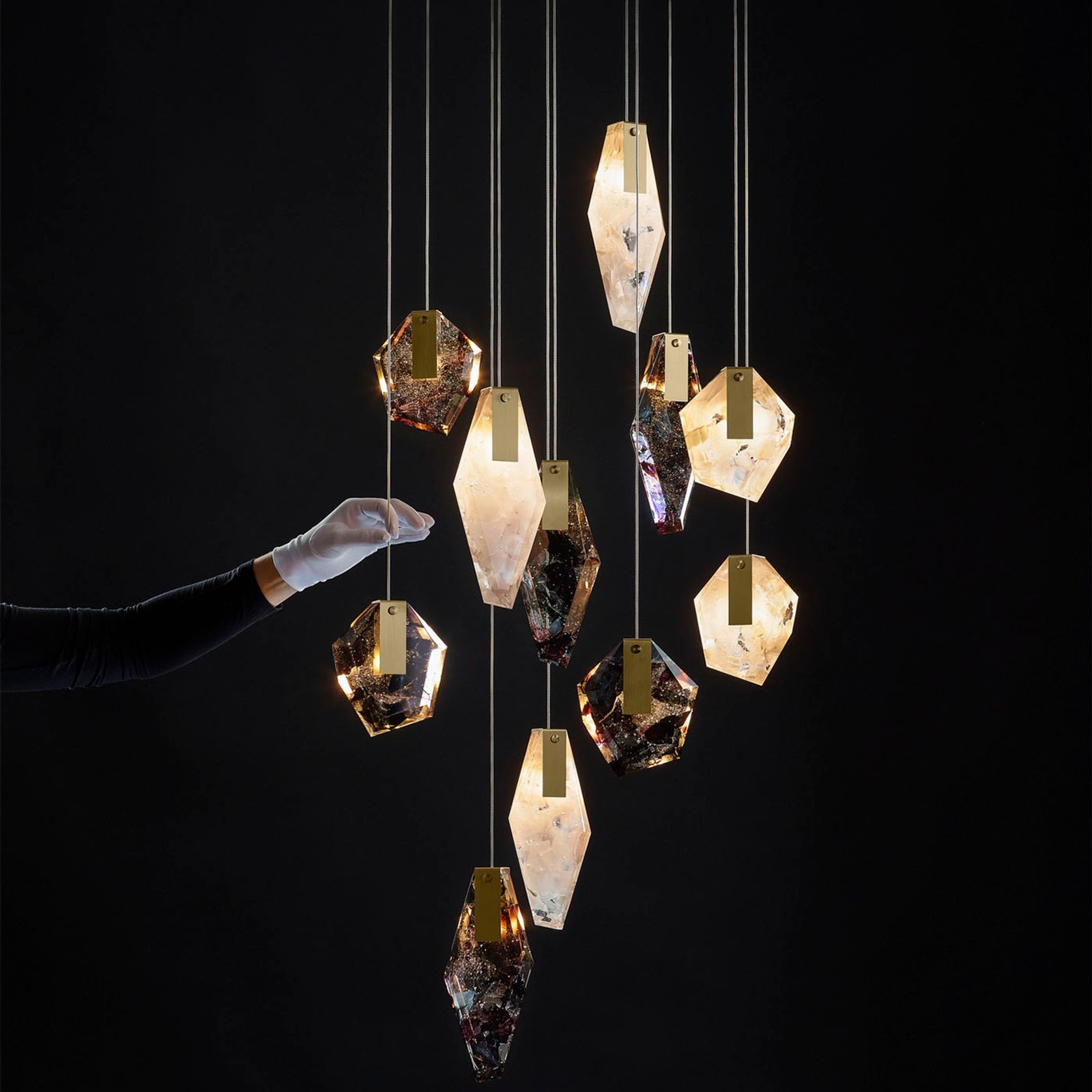 Fragments Long Pendant Light gallery detail image
