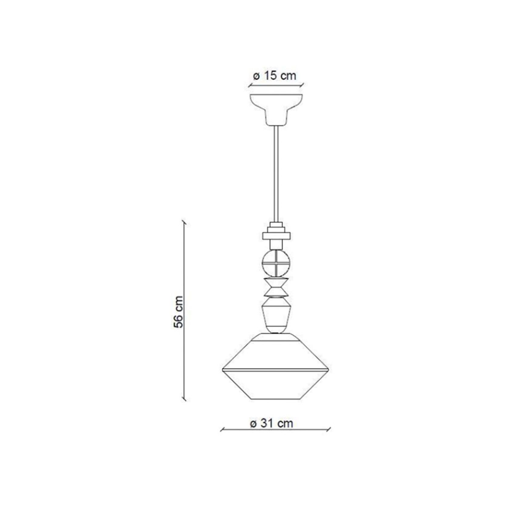 Lariat Diamond Pendant Light gallery detail image