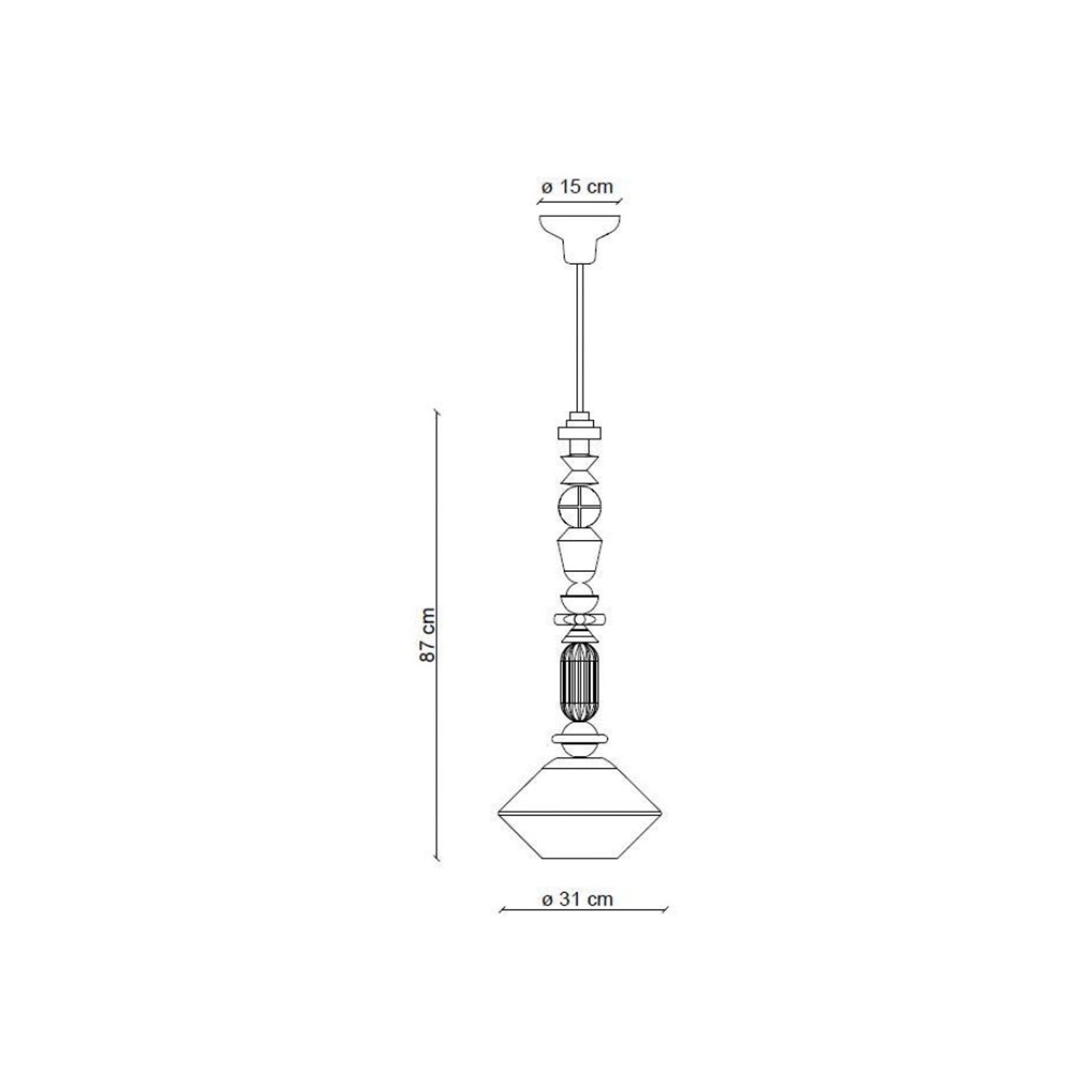 Lariat Diamond Pendant Light gallery detail image