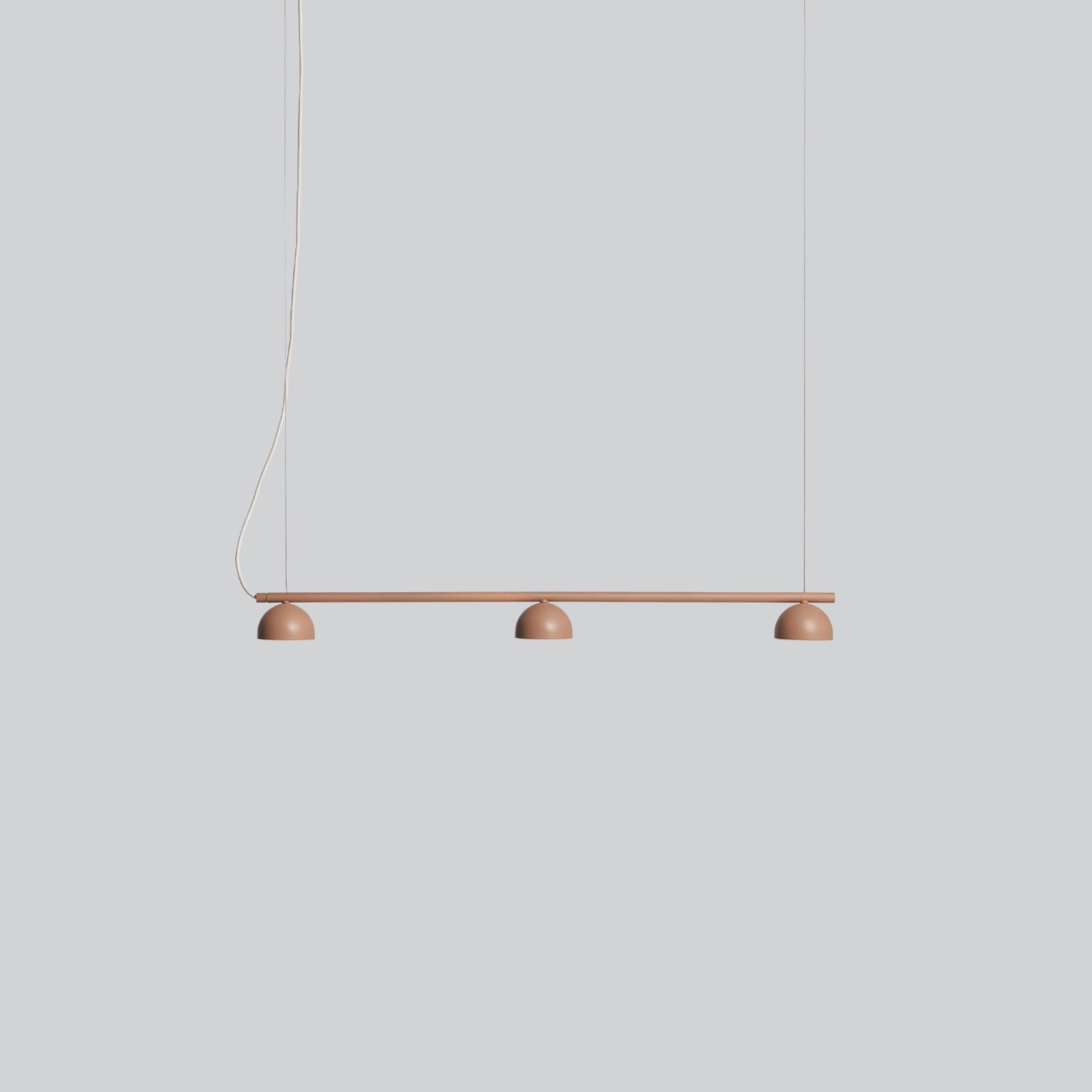 Blush Rail 3lt Pendant Light gallery detail image