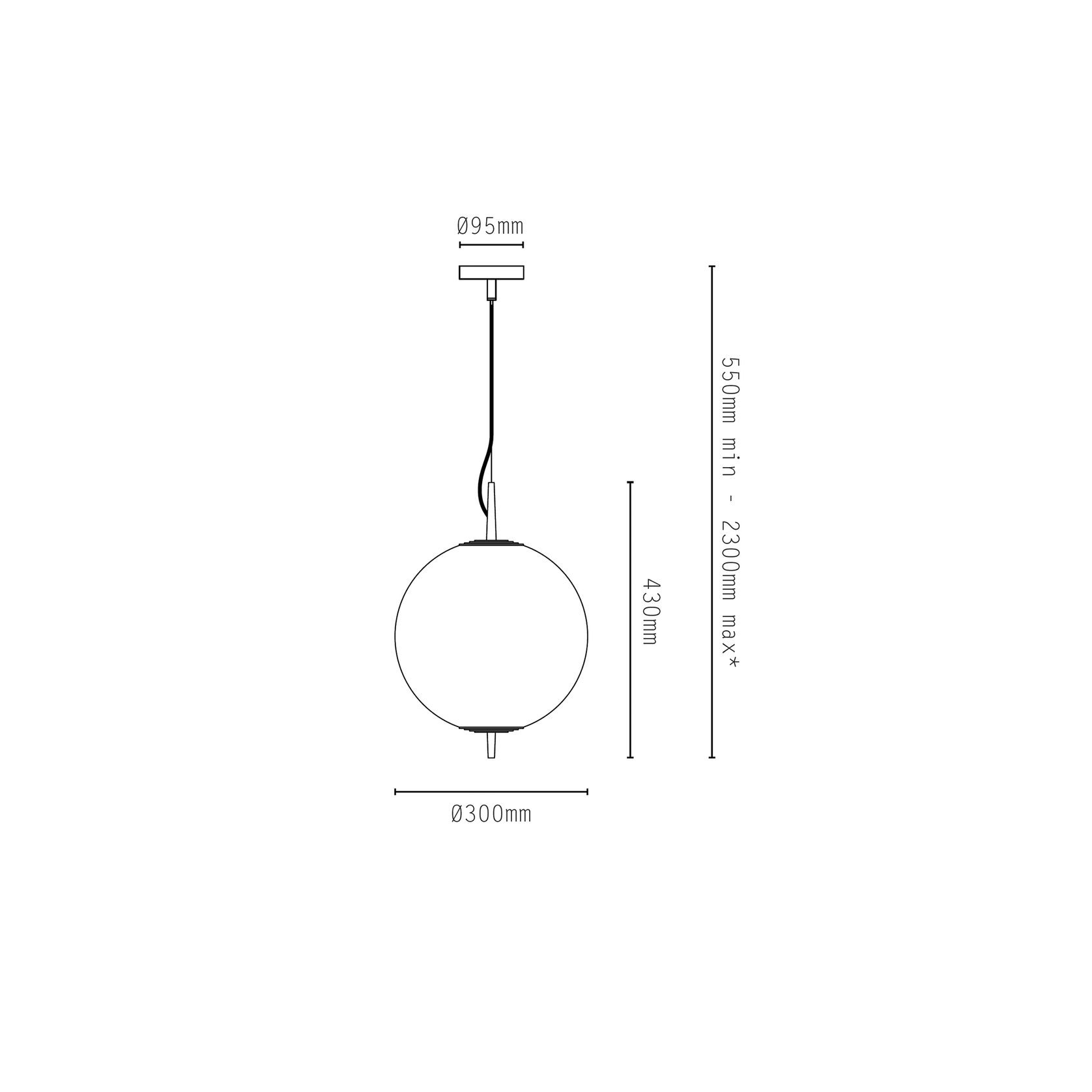 Nova Globe Pendant Light gallery detail image