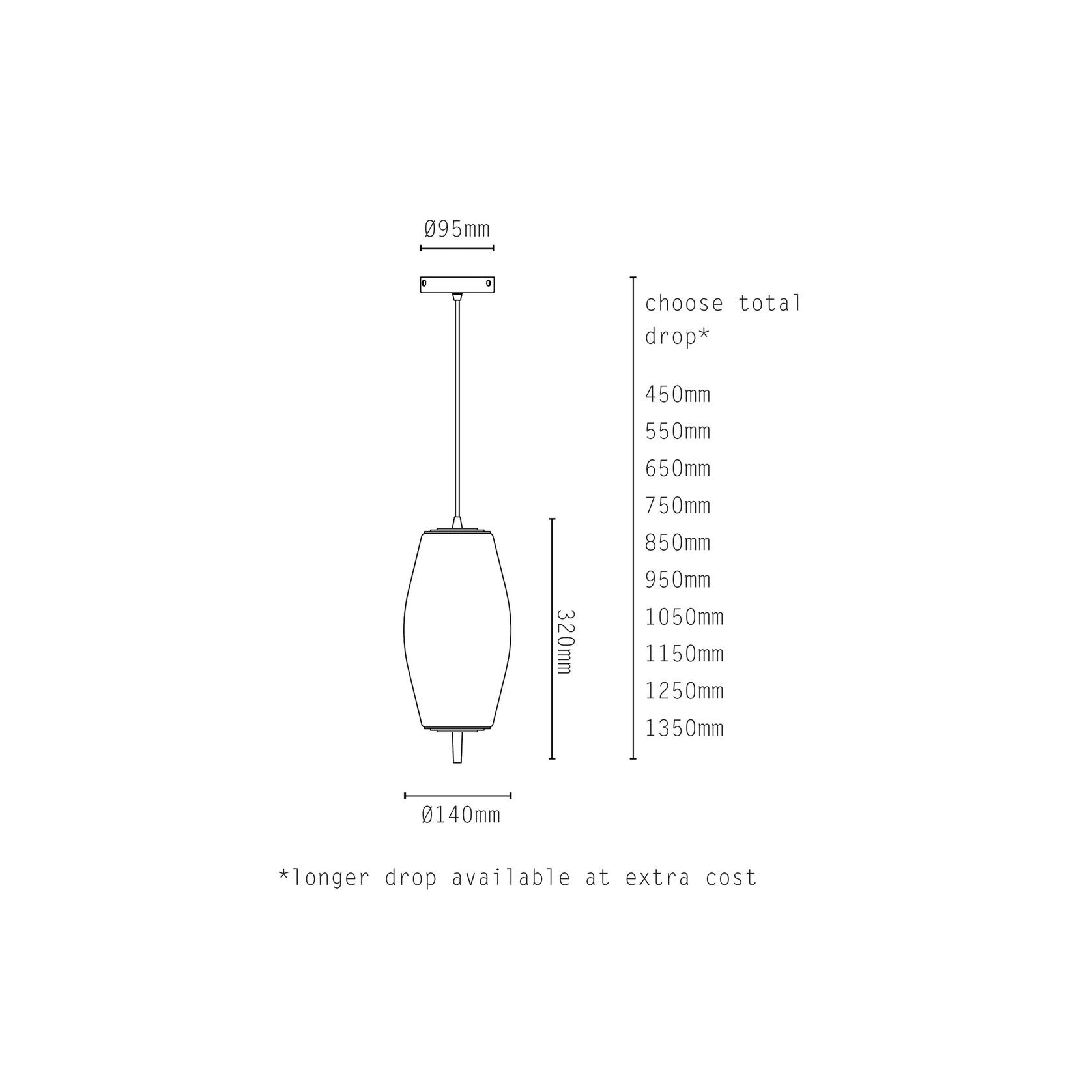Nova Slim Pendant Light gallery detail image