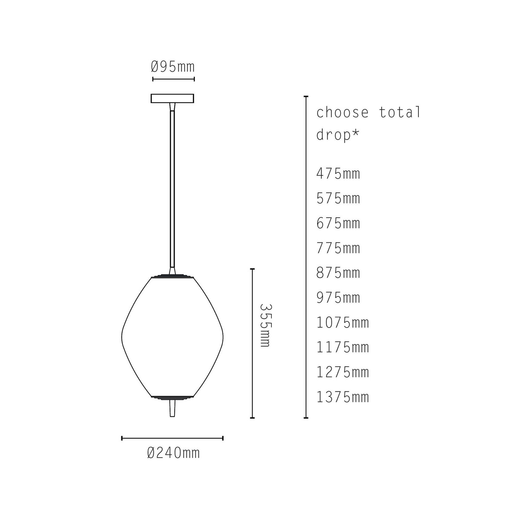 Nova Tall Pendant Light gallery detail image