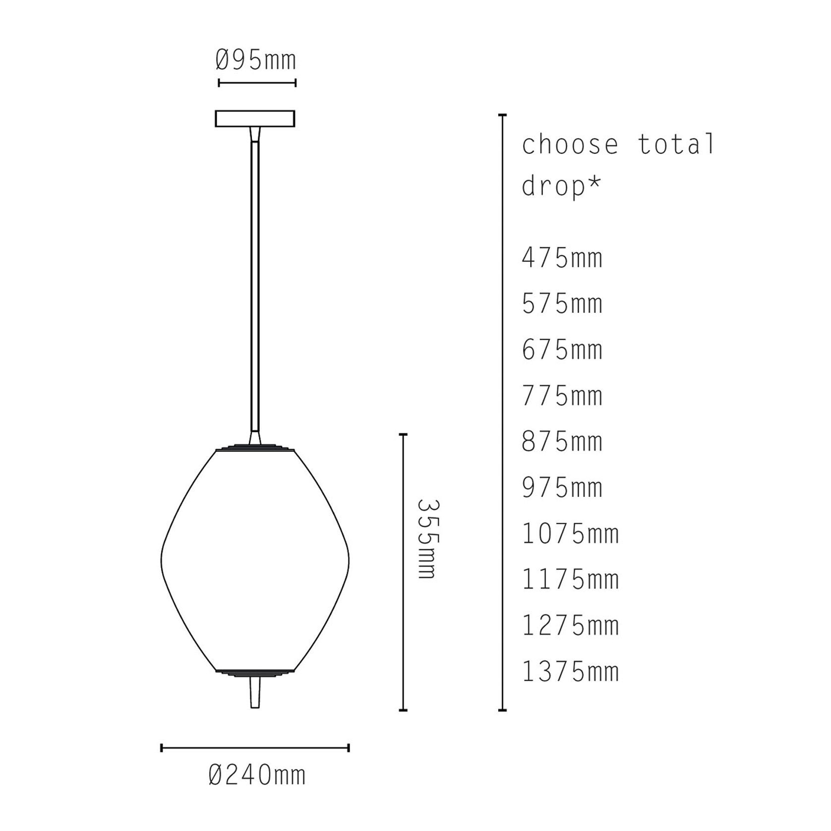 Nova Tall Pendant Light gallery detail image