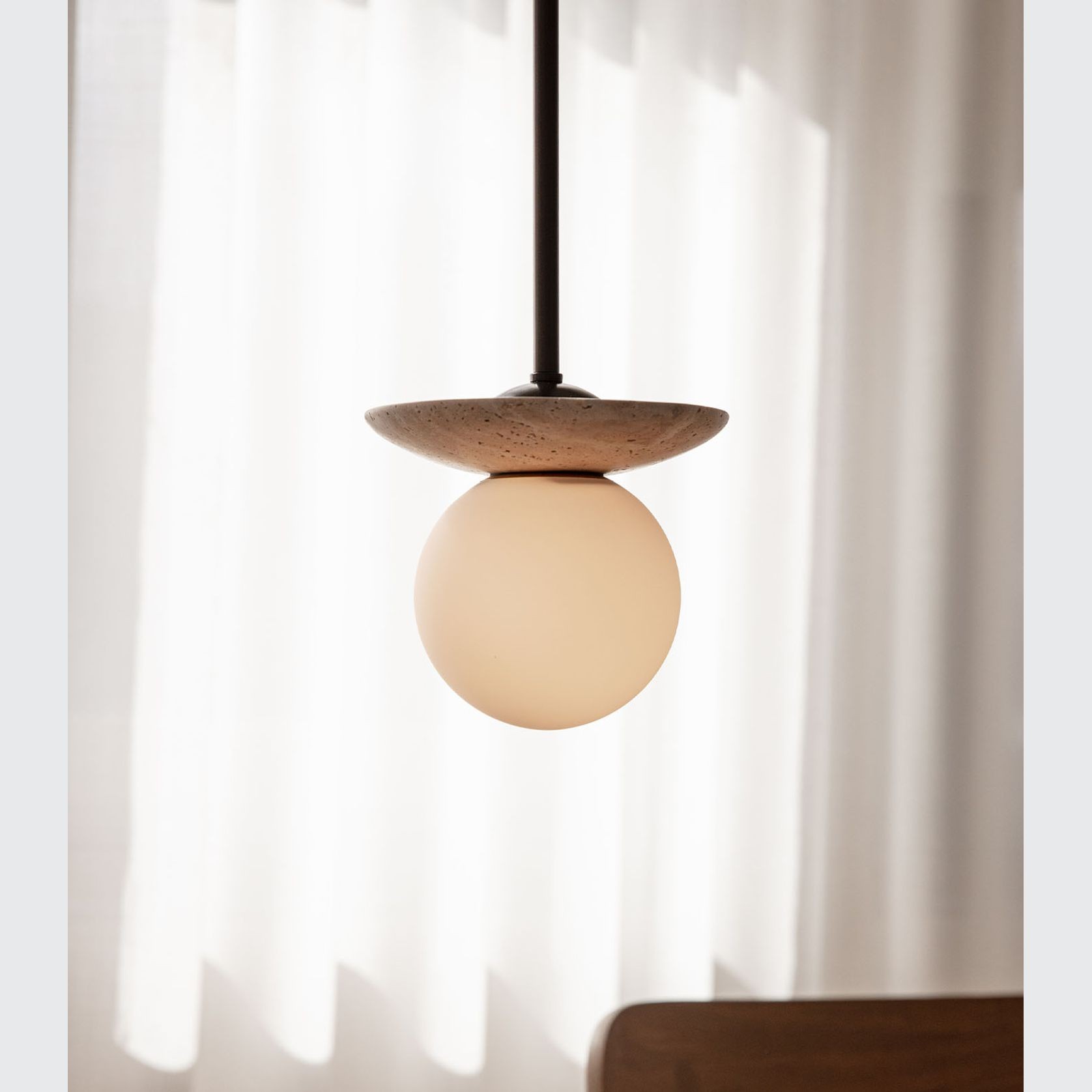 Orbit Stone Pendant Light gallery detail image