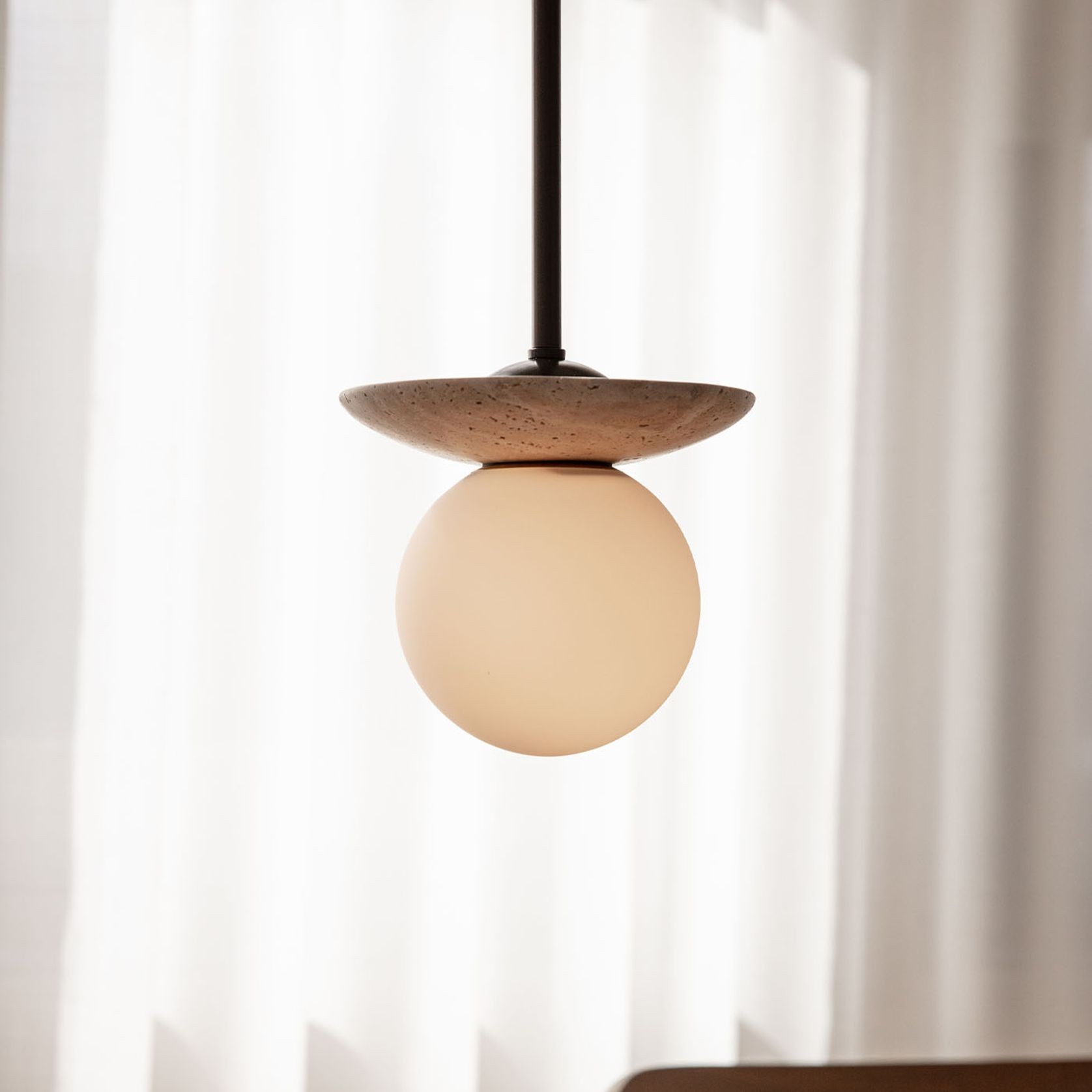Orbit Stone Pendant Light gallery detail image