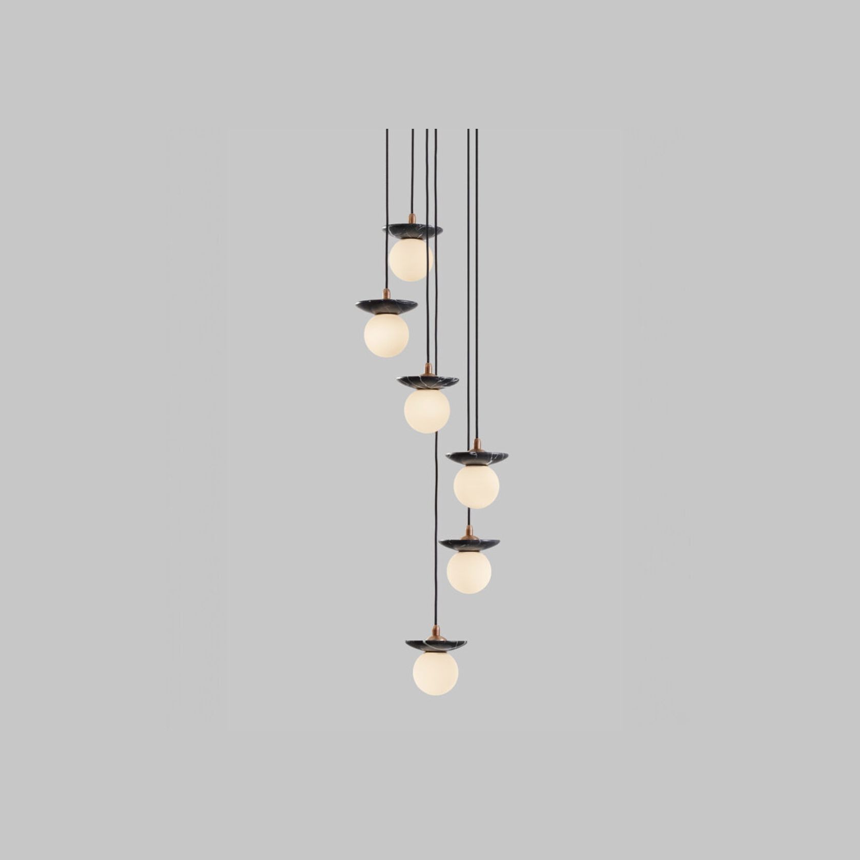 Orbit Stone 6lt Pendant Light gallery detail image