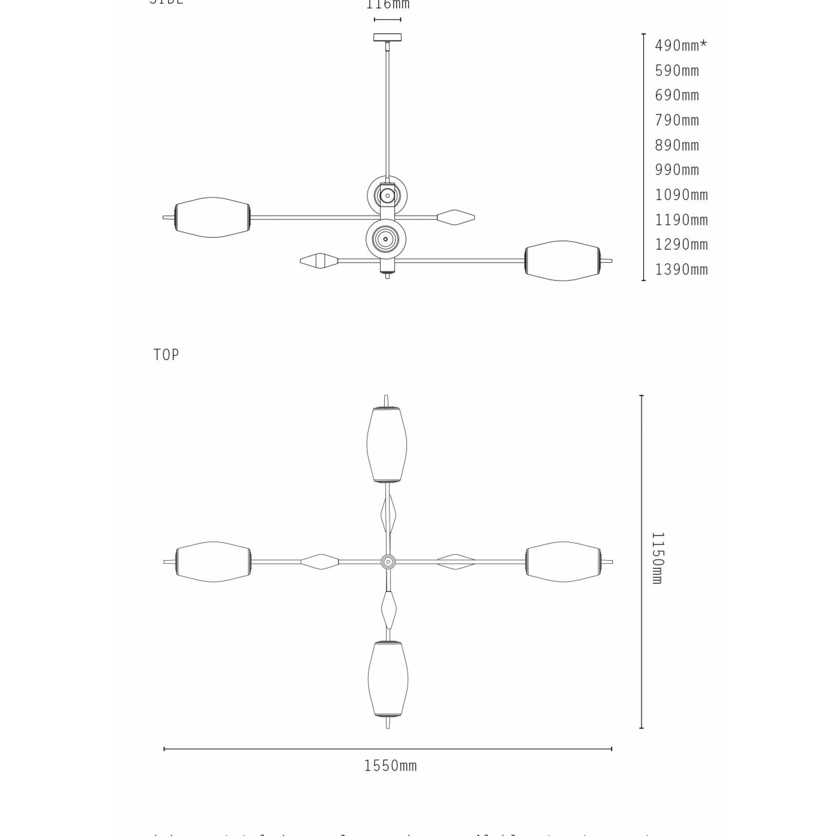 Supernova 4lt Pendant Light gallery detail image
