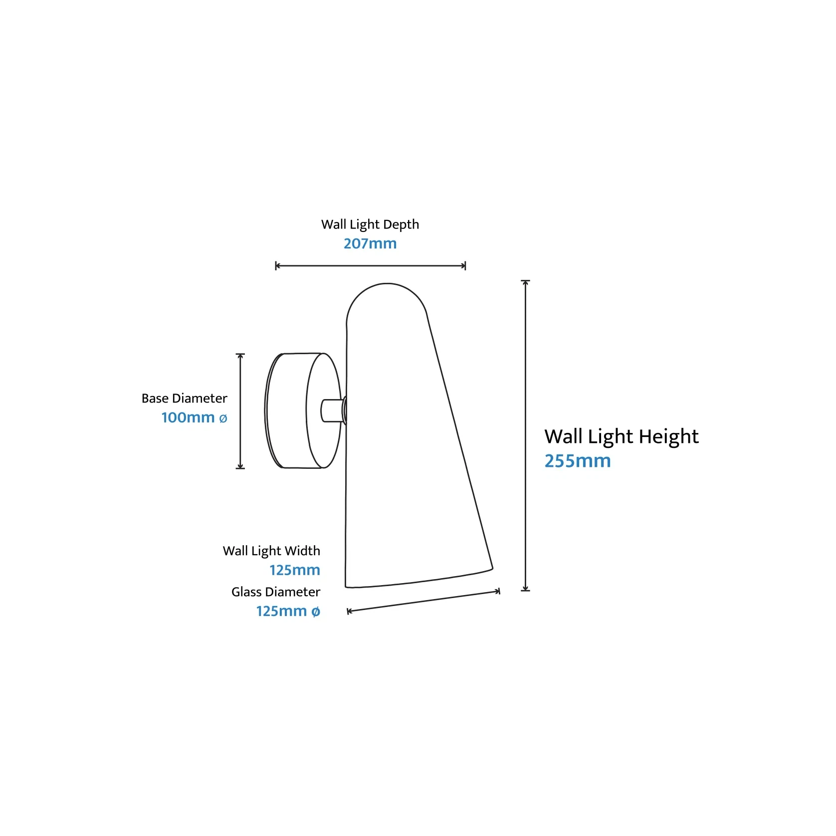 Skua Artisan Hand-blown Glass LED Light gallery detail image