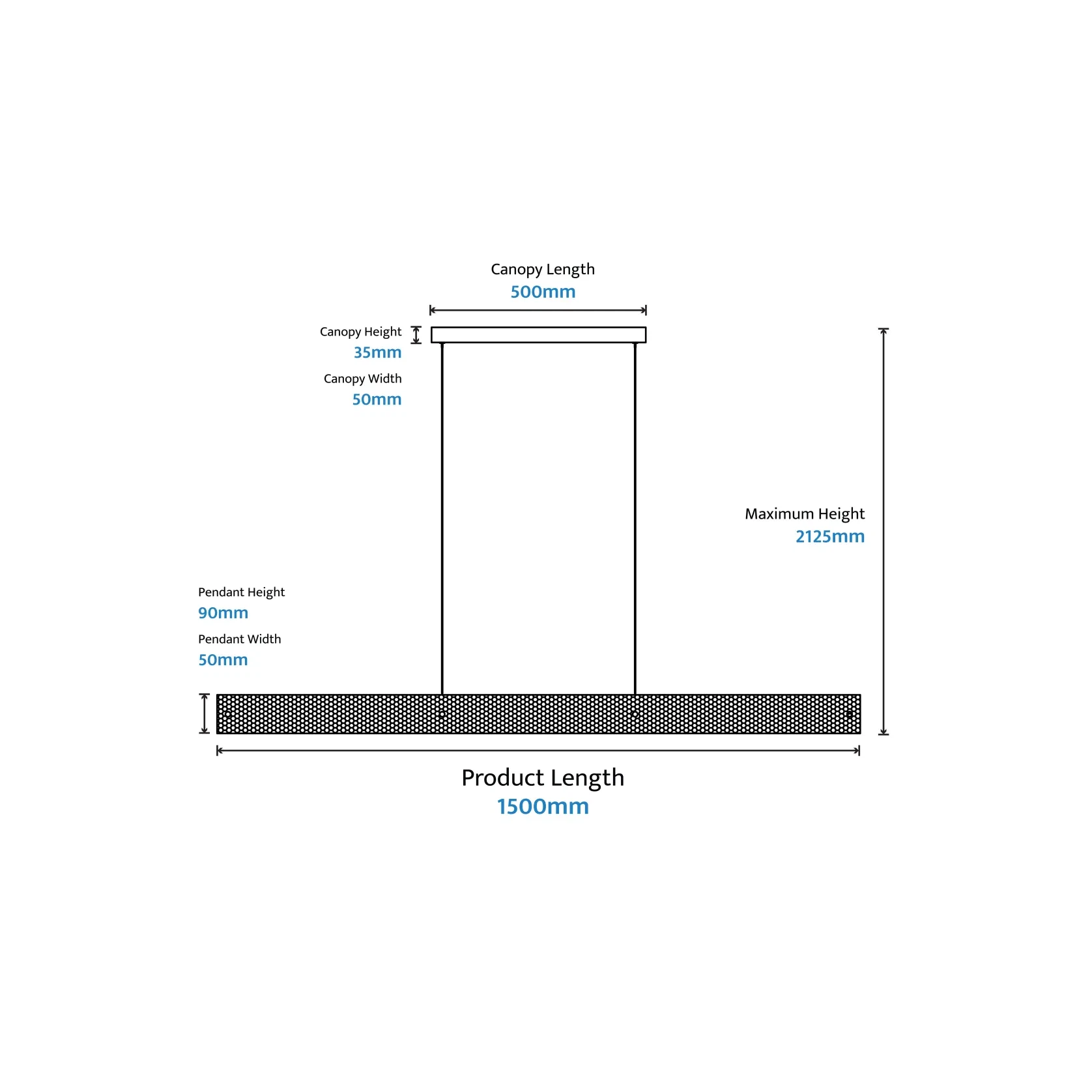 Couas Rough Textured Aluminum Pendant Light gallery detail image