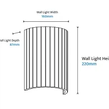Munia Fluted Gypsum Customisable Light gallery detail image