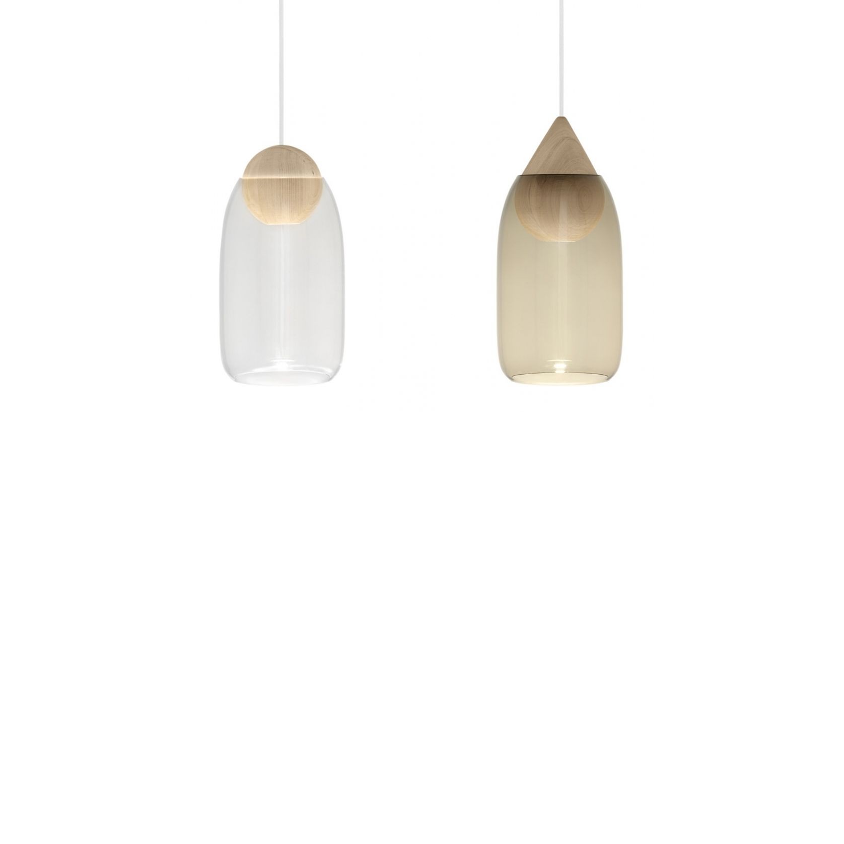 Liuku Drop Pendant - glass shade by Mater gallery detail image