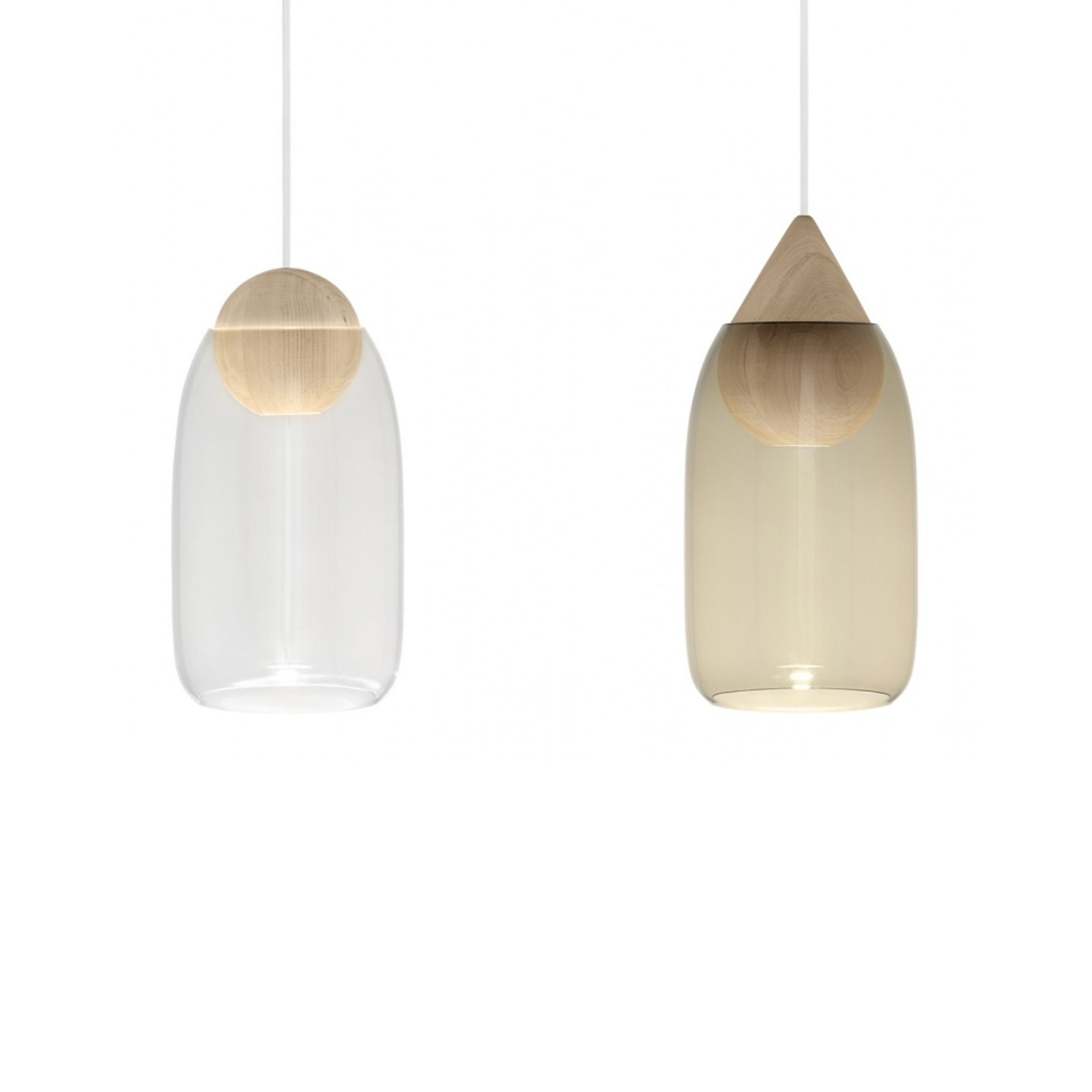 Liuku Drop Pendant - glass shade by Mater gallery detail image