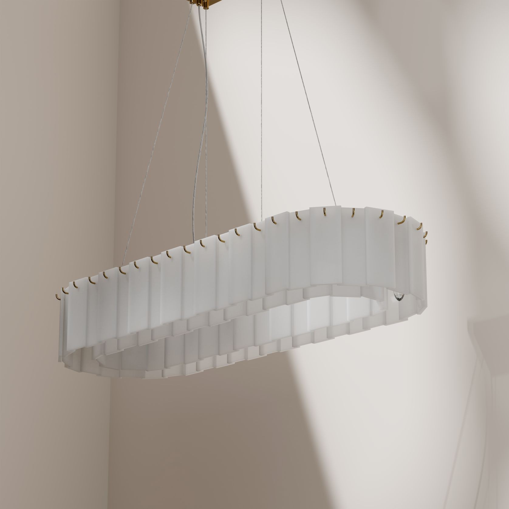 Mirage Alabaster Stone Chandelier gallery detail image