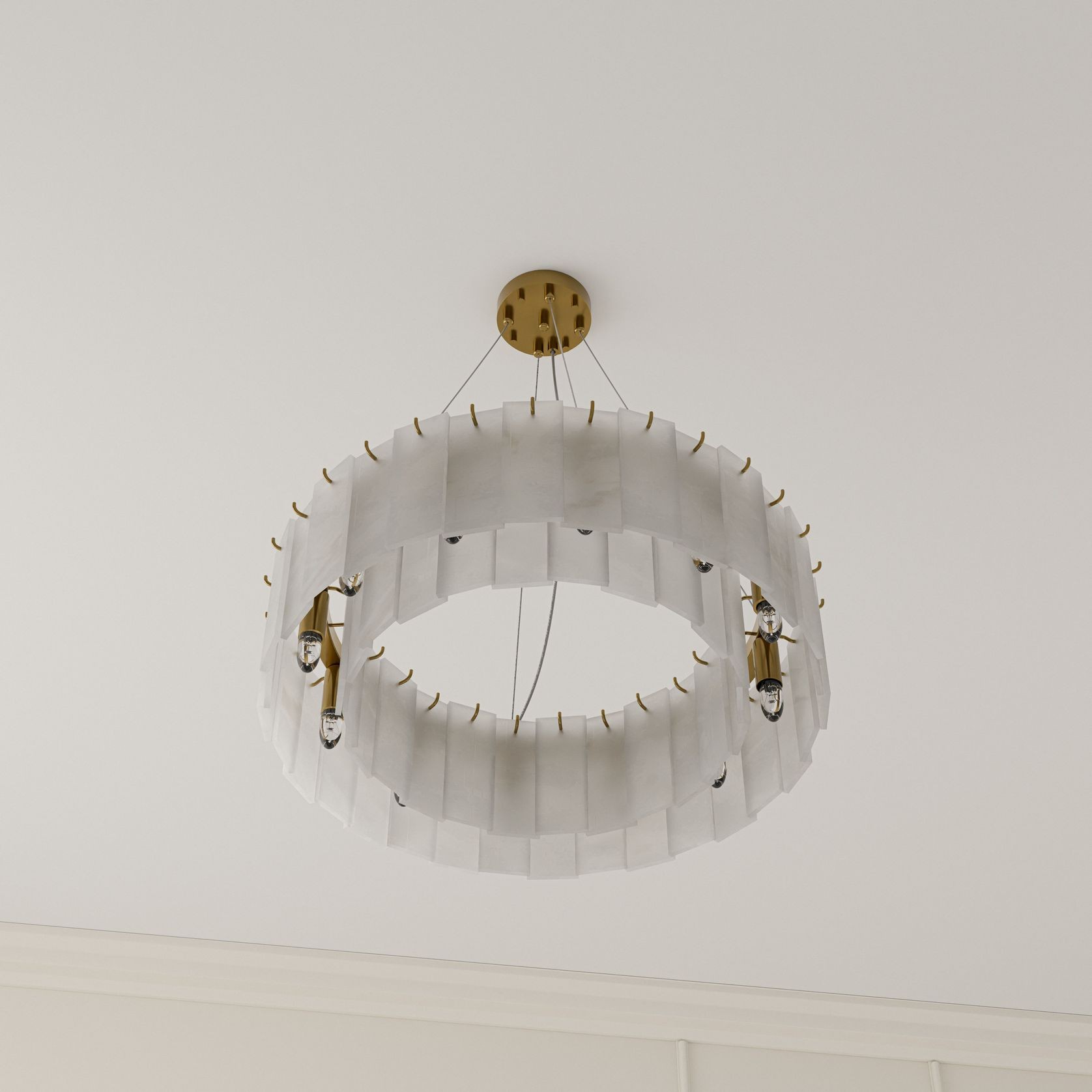 Mirage Alabaster Stone Chandelier gallery detail image