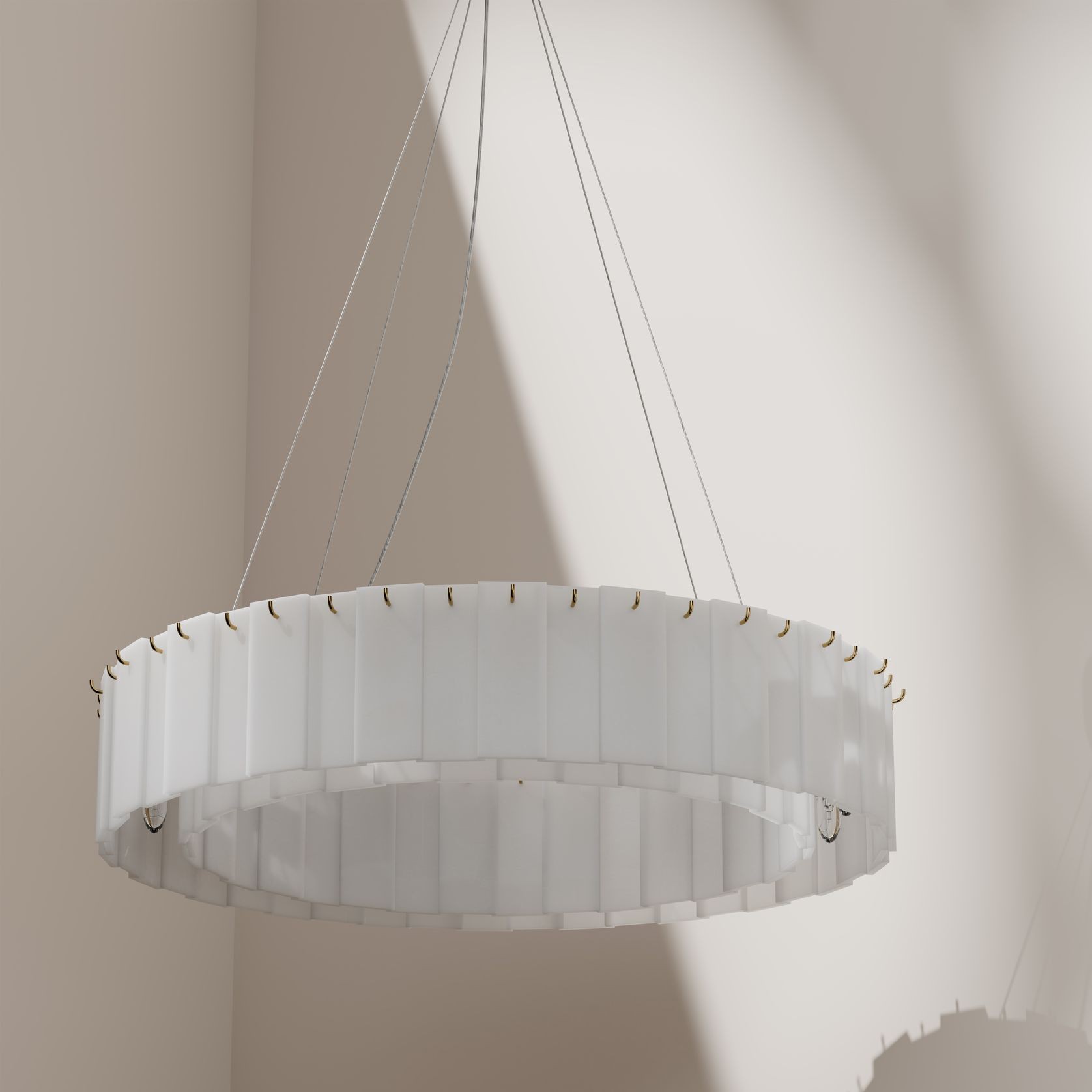 Mirage Alabaster Stone Chandelier gallery detail image