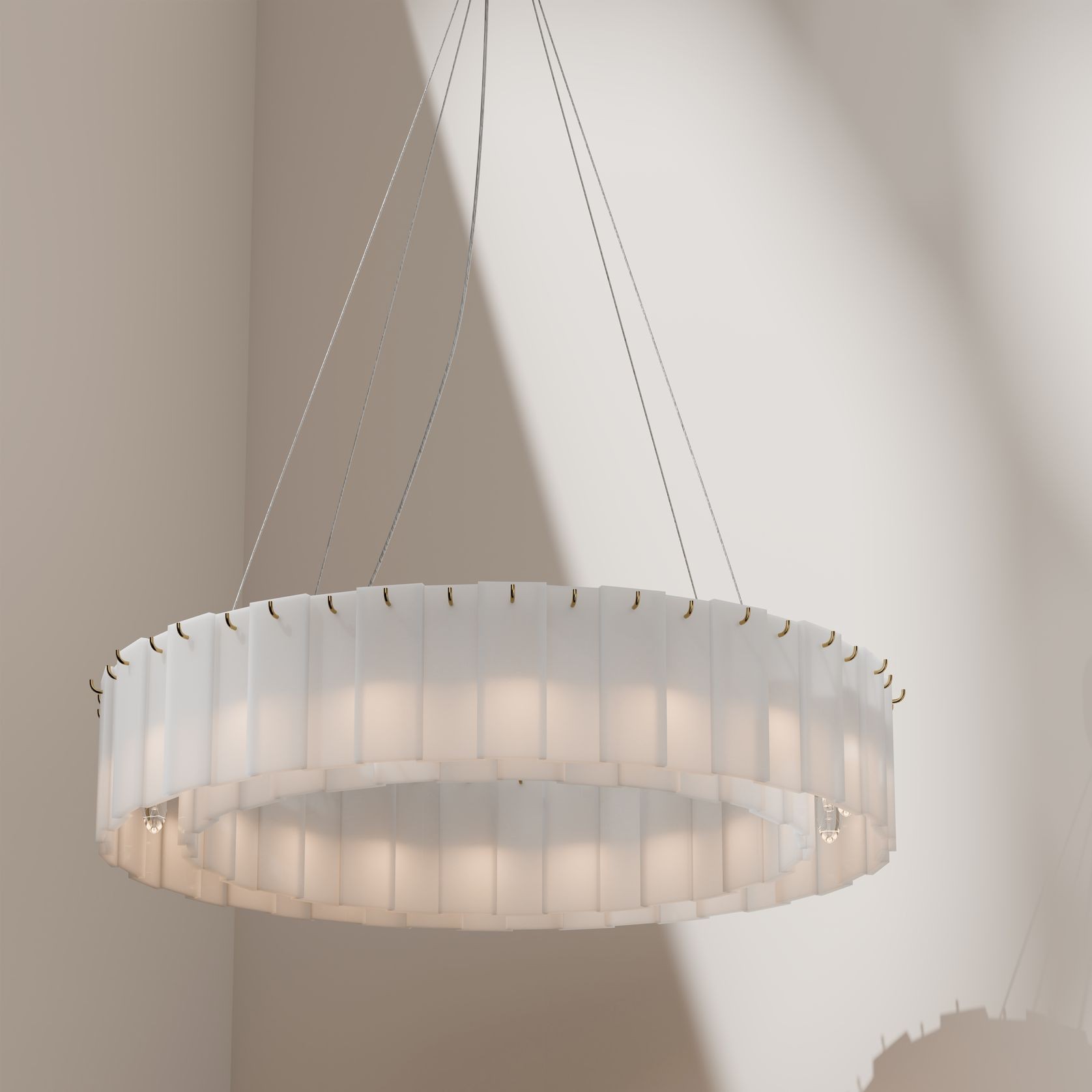 Mirage Alabaster Stone Chandelier gallery detail image