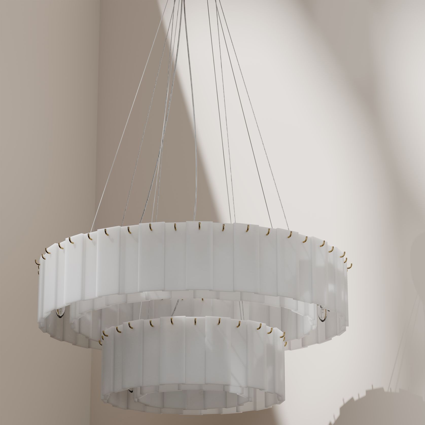 Mirage Alabaster Stone Chandelier gallery detail image