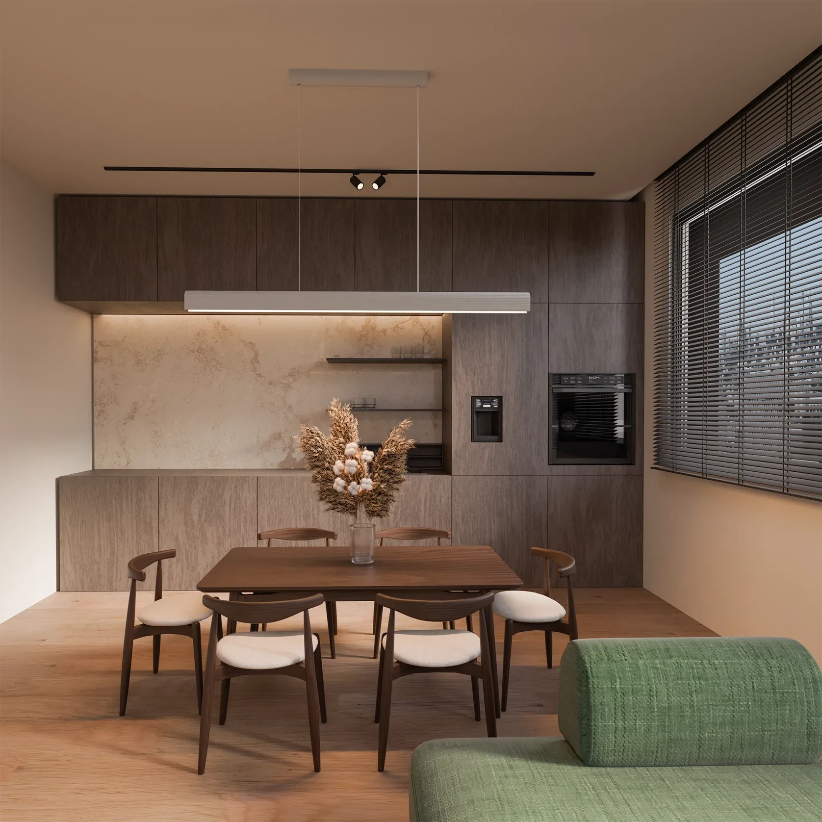 Munia Fluted Gypsum Customisable Light gallery detail image
