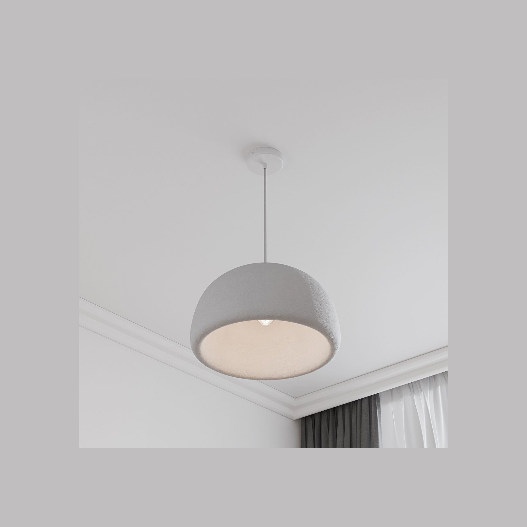 Passerine Wabi-Sabi Polymer Resin Pendant Light gallery detail image