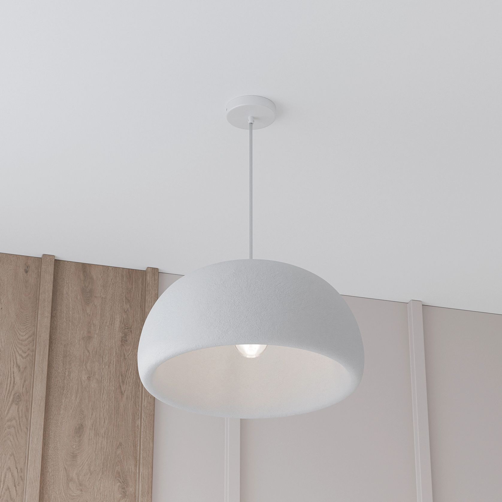 Passerine Wabi-Sabi Polymer Resin Pendant Light gallery detail image