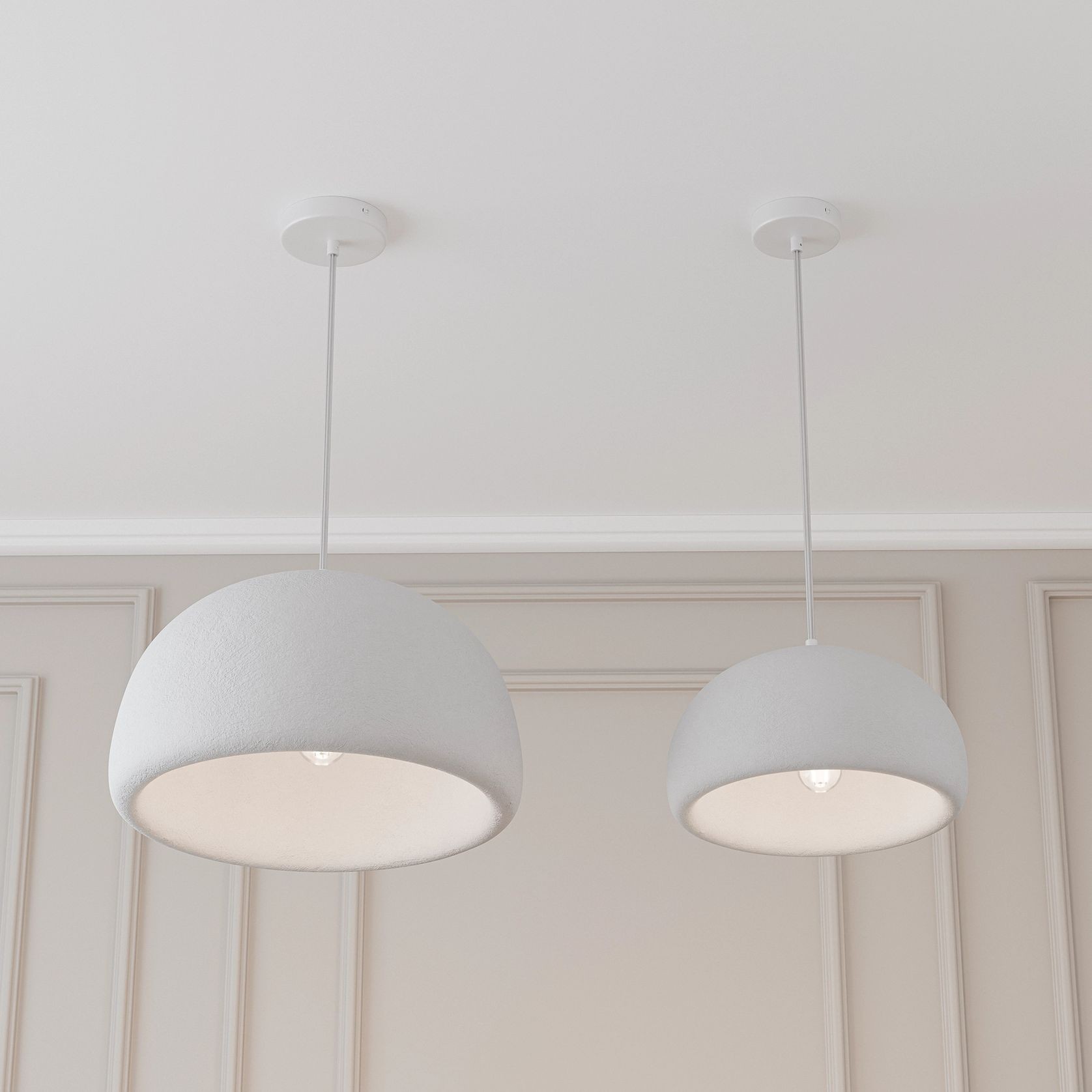 Passerine Wabi-Sabi Polymer Resin Pendant Light gallery detail image