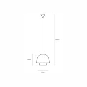 Okina Double Suspension Clay Pendant gallery detail image
