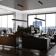 Prinia Linear Ribbed Pendant Light gallery detail image