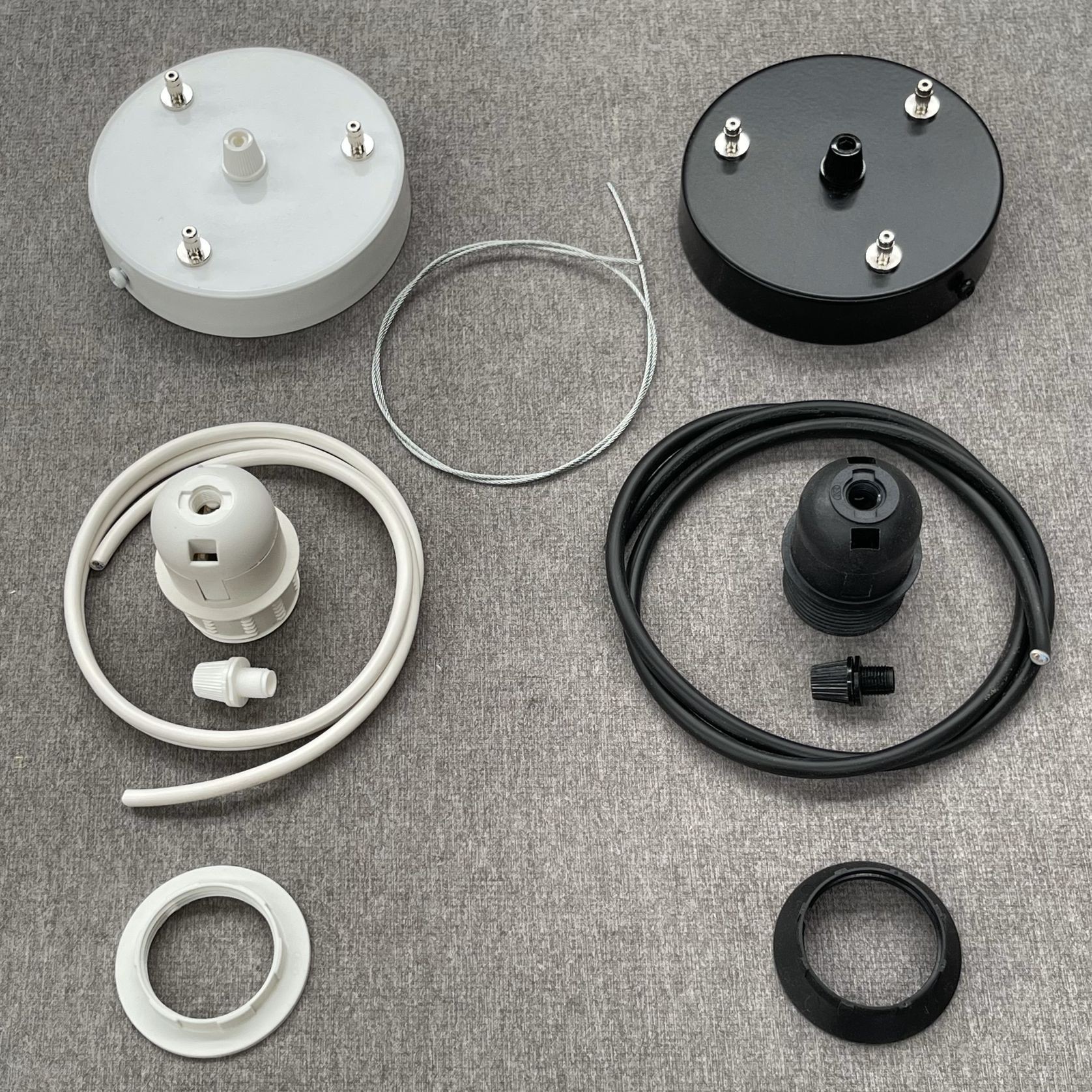 3-Wire Suspension Set - iO Large Drum Pendant Shades gallery detail image