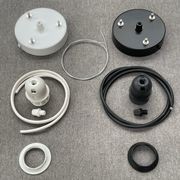 3-Wire Suspension Set - iO Large Drum Pendant Shades gallery detail image