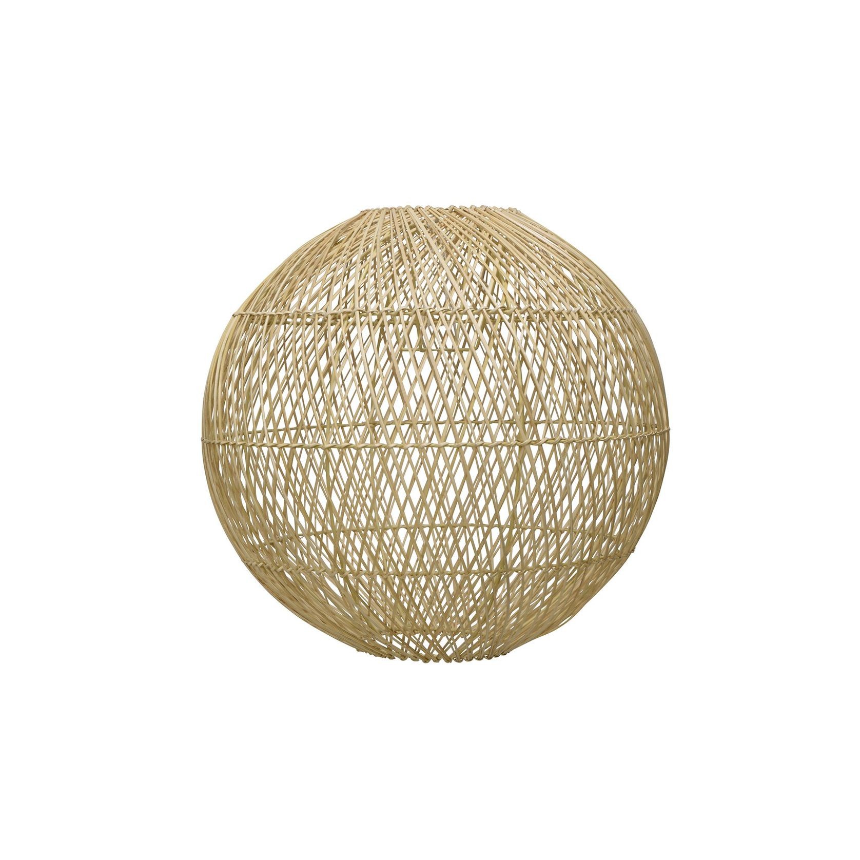 Round Palm Leaf Lampshade - Natural gallery detail image