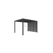 Louvred Pergola Louvre Roof Shutter Wall Dark Grey gallery detail image