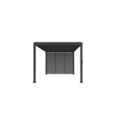 Louvred Pergola Louvre Roof Shutter Wall Dark Grey gallery detail image