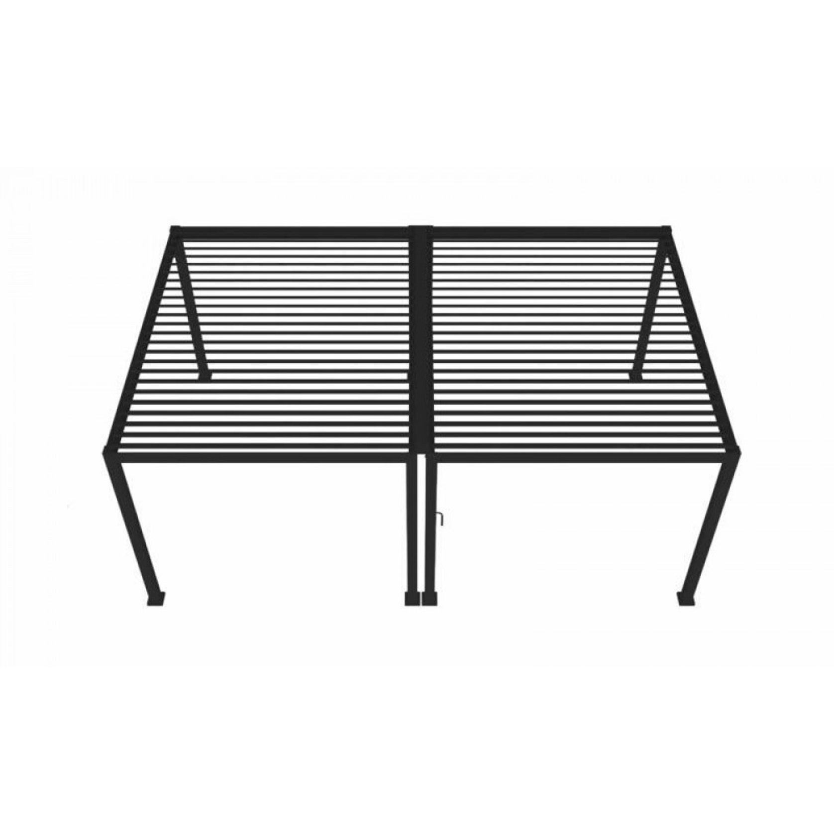 Louvred Pergola Louvre Roof Dark Grey | DTP-LR0406-GY gallery detail image