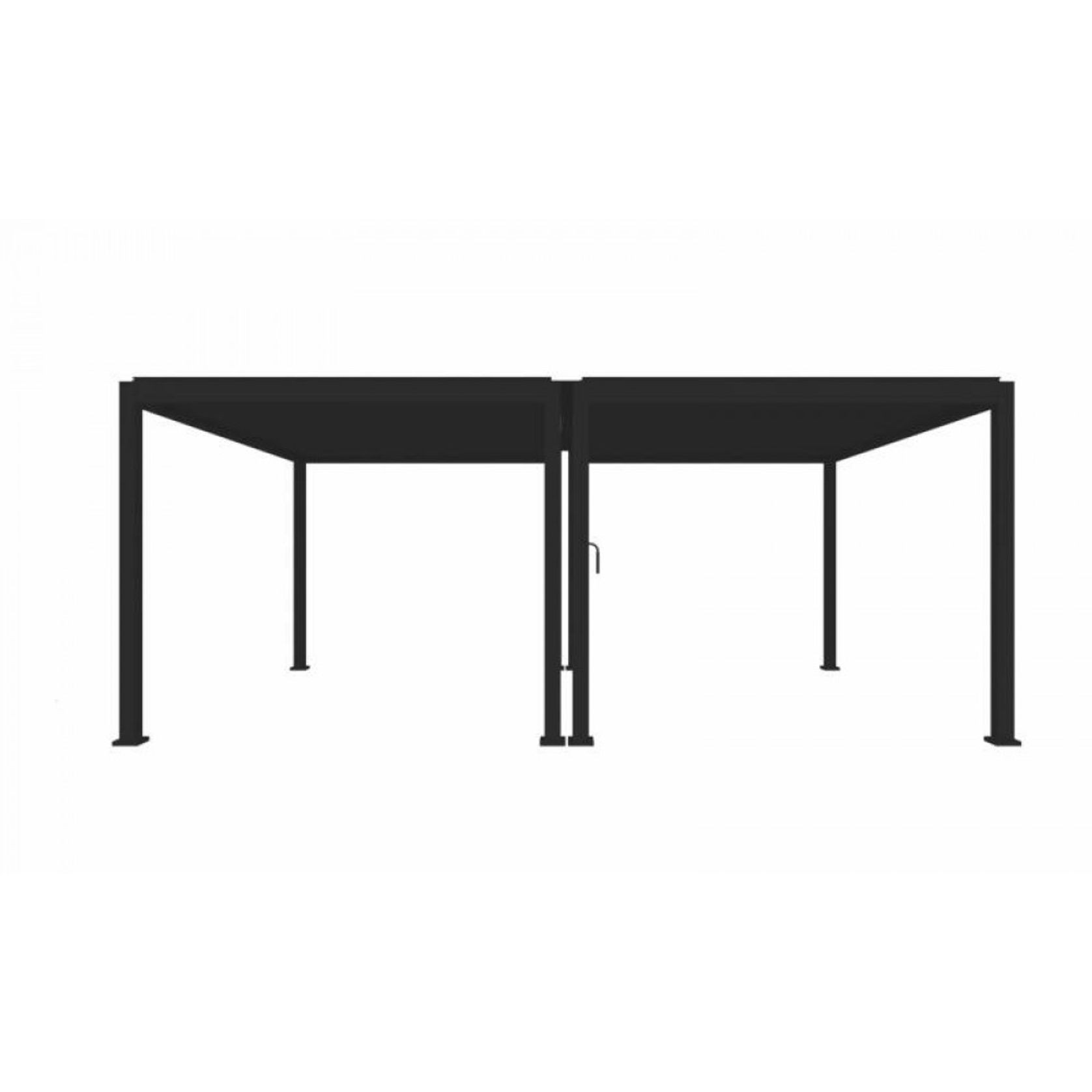 Louvred Pergola Louvre Roof Dark Grey | DTP-LR0406-GY gallery detail image